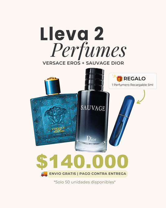Versace Eros + Sauvage Dior + Perfumero