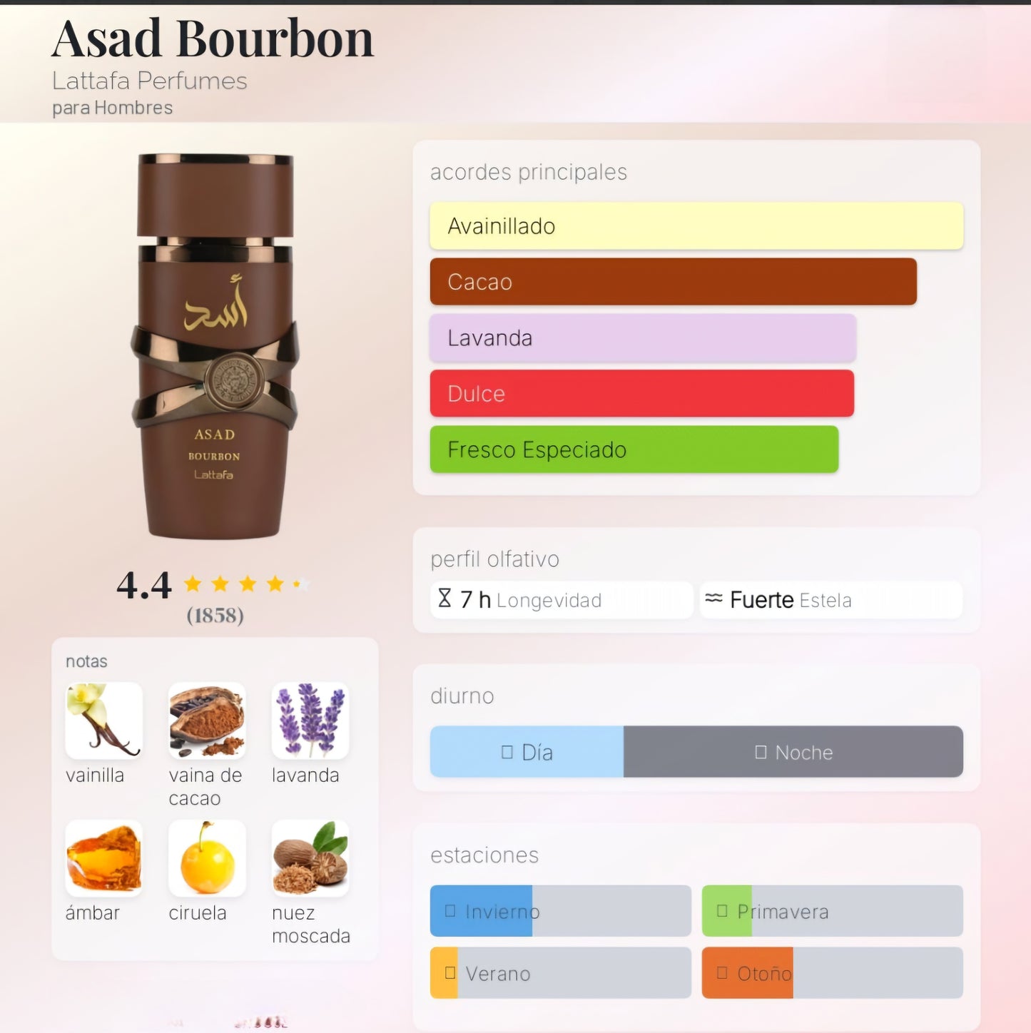 Lattafa Asad Bourbon  EDP 100ml