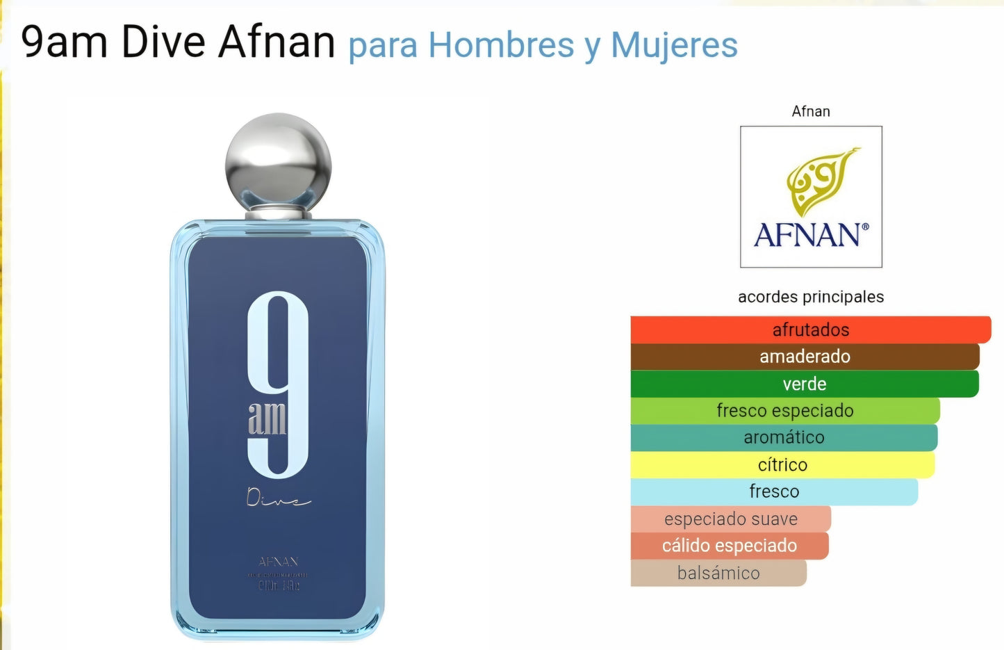 9AM Dive Afnan 100ml EDP 1.1 Premium