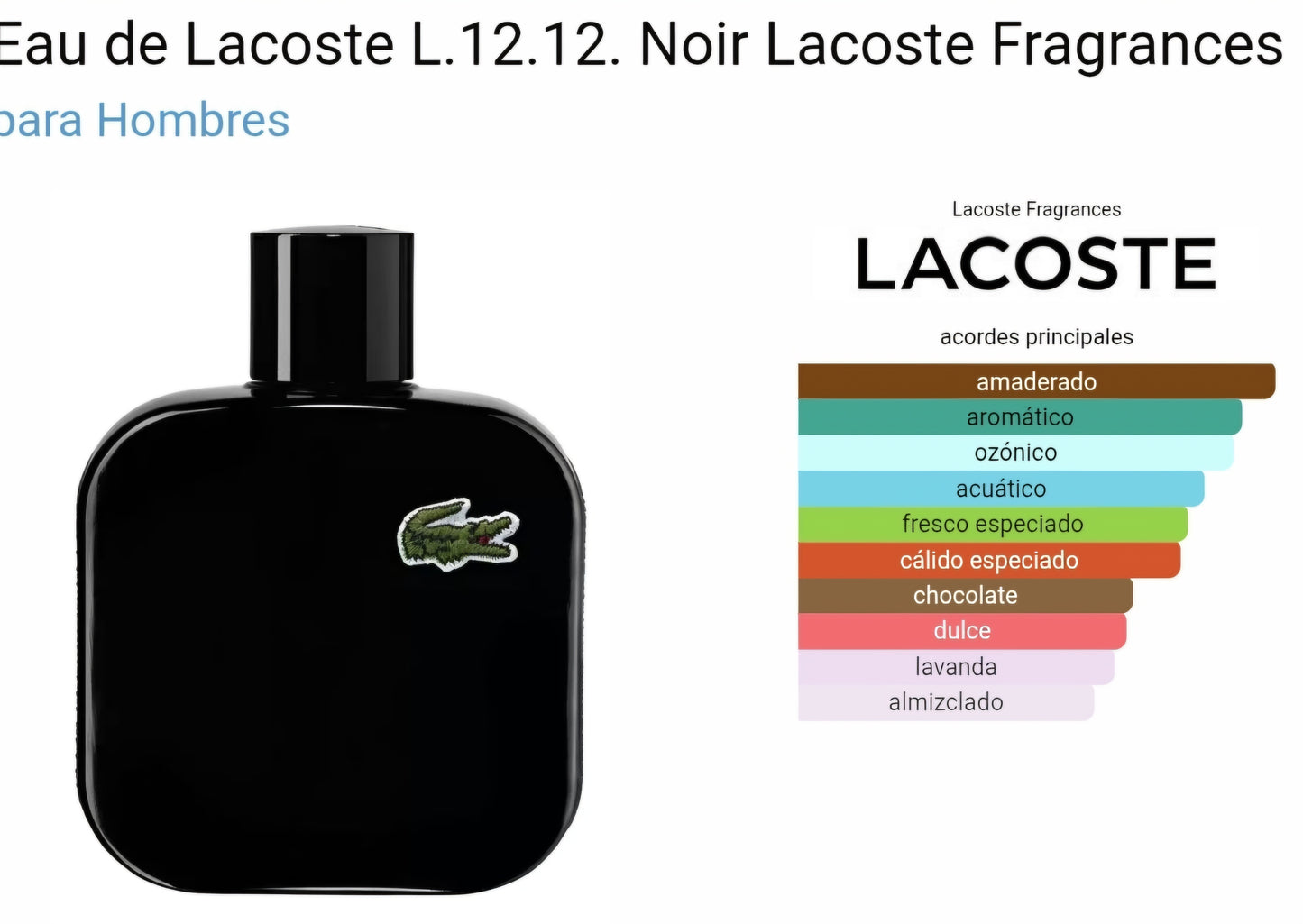 Lacoste L.12.12. Noir 100ml EDT 1.1 Premium