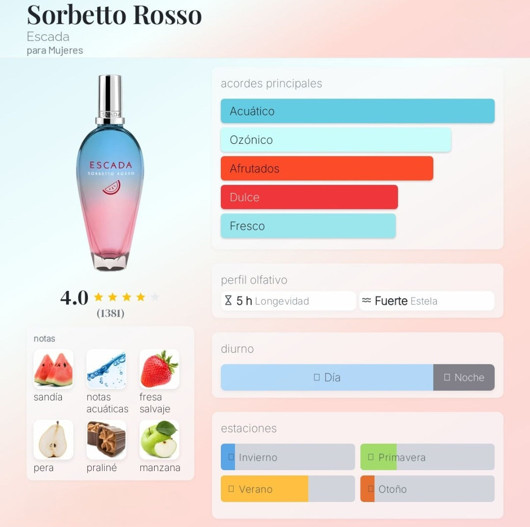 Sorbetto Rosso Escada